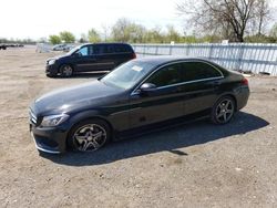 Salvage cars for sale from Copart London, ON: 2016 Mercedes-Benz C 300 4matic