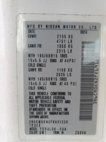 2015 Nissan NV200 2.5S