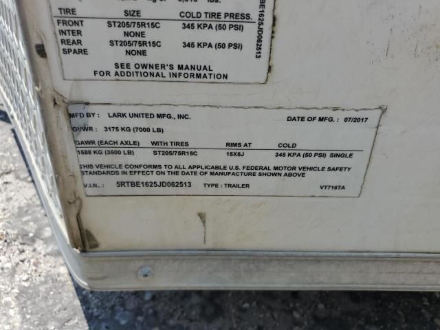 2018 Lark United VT716TA Enclosed Cargo Trailer