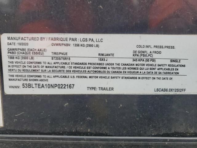 2022 LGS 2021 LGS LSCAB6.0X12SI2FF Enclosed Cargo Trailer