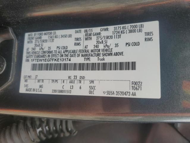 2015 Ford F150 Supercrew