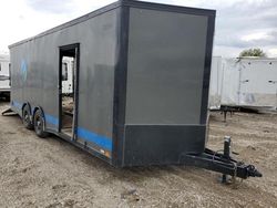 Salvage trucks for sale at Des Moines, IA auction: 2024 United Enclosed Cargo Trailer