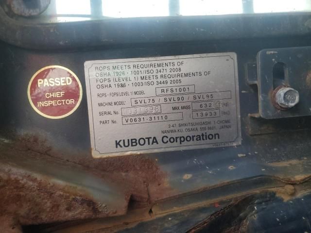 2019 Kubota SVL90 Tracked Skid Steer Loader