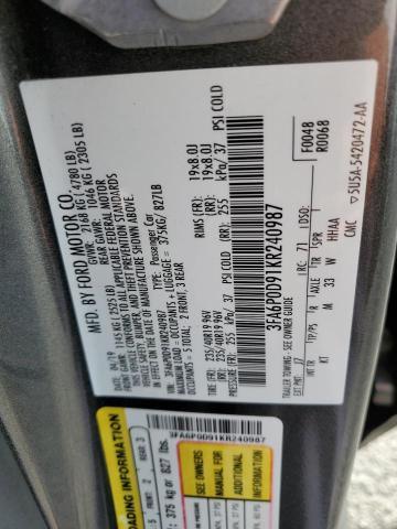 2019 Ford Fusion Titanium