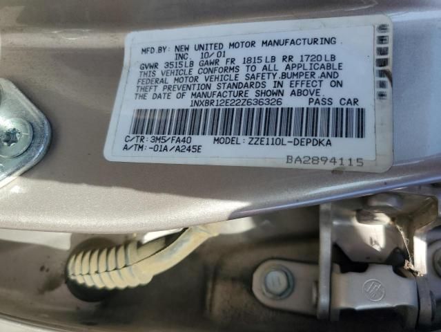 2002 Toyota Corolla CE