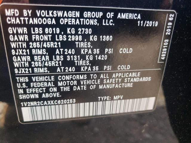 2019 Volkswagen Atlas SEL Premium