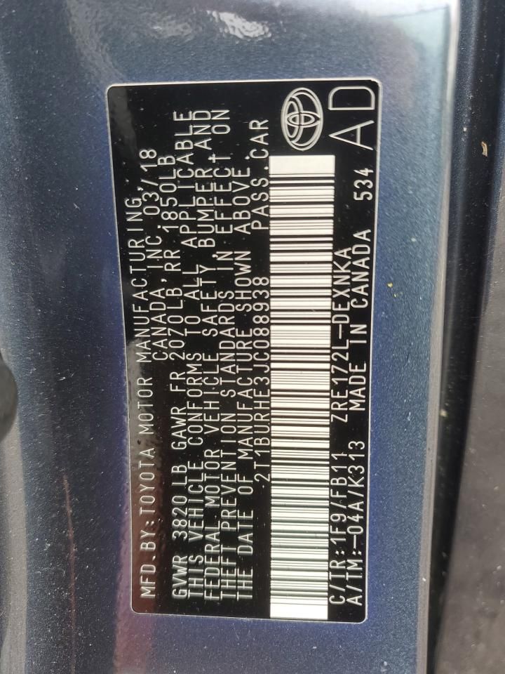 2018 Toyota Corolla l