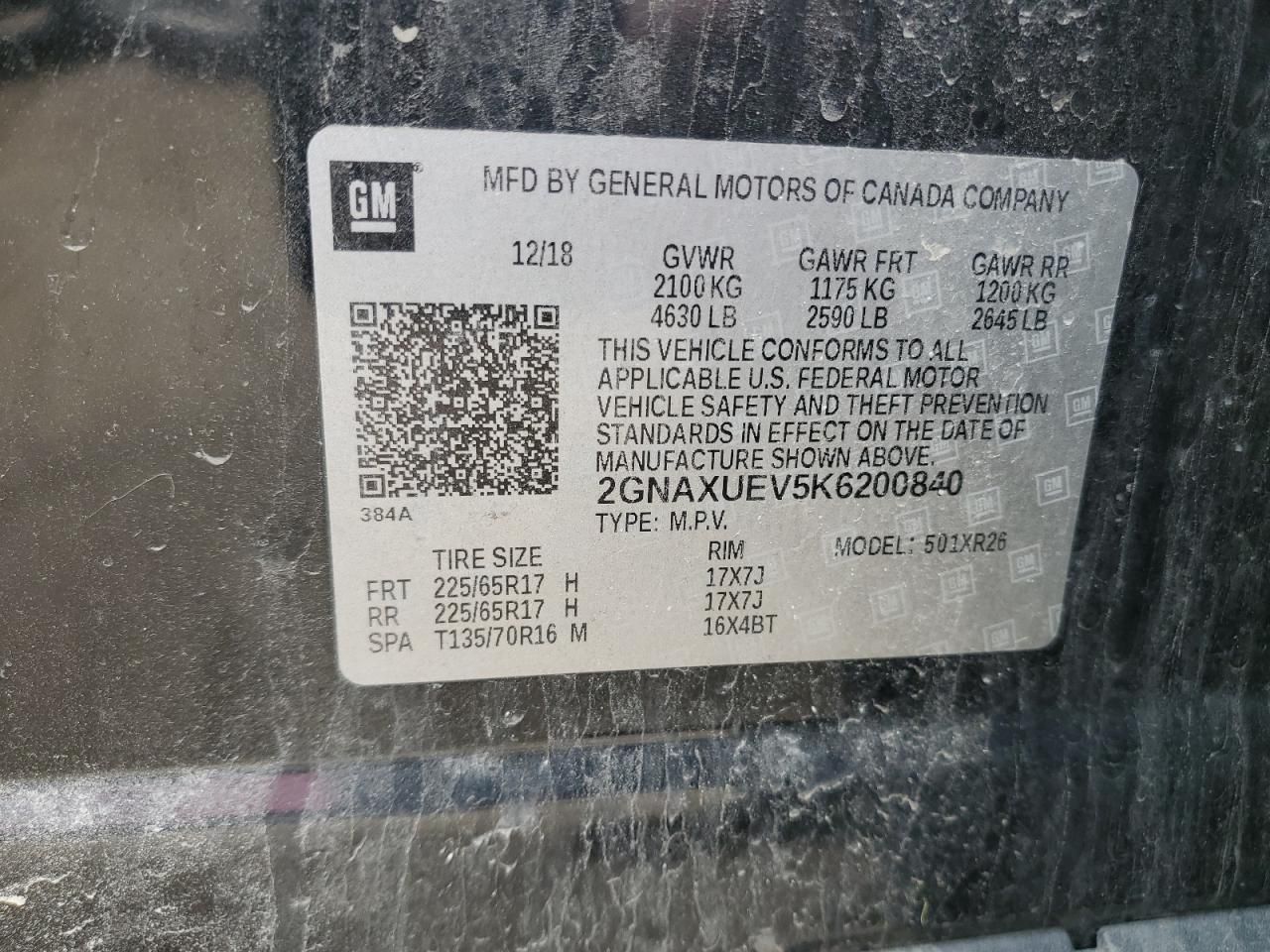 2019 Chevrolet Equinox lt