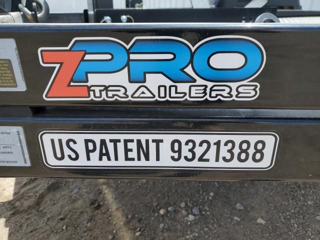 2024 Custom Zpro MCZ1200 Tilt Deck Motorcycle Trailer