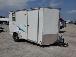 Salvage trucks for sale at Corpus Christi, TX auction: 2023 Coverwagon 2023 Covered Wagon CW6X12SA Enclosed Cargo Trailer