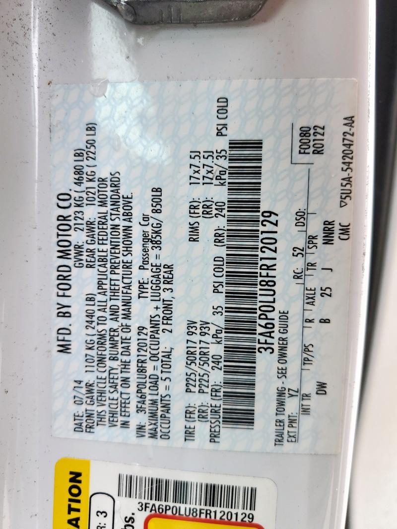 2015 Ford Fusion se Hybrid