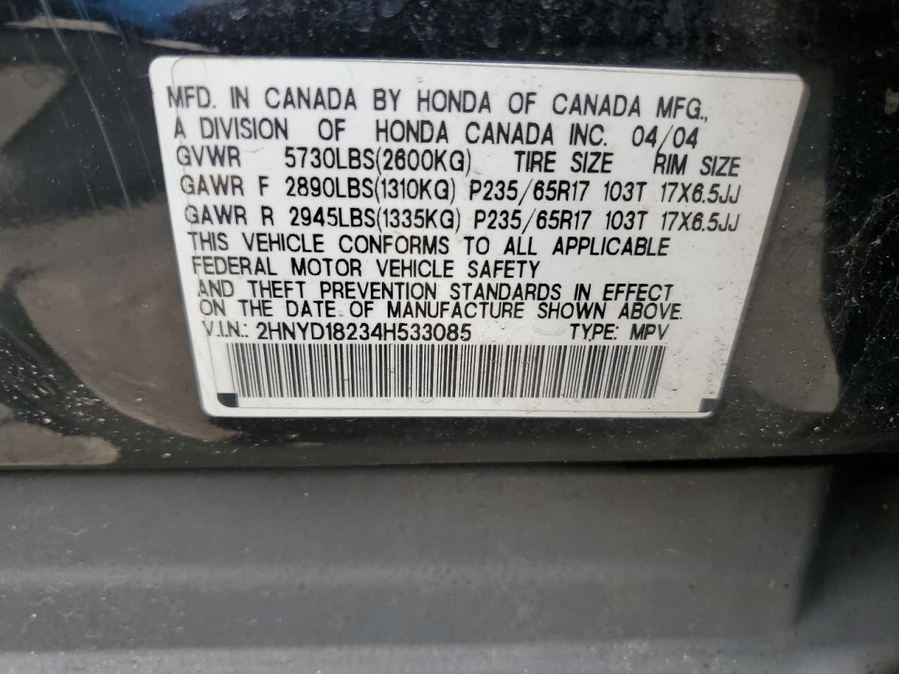 2004 Acura MDX