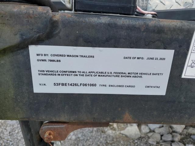 2020 Coverwagon Enclosed Cargo Trailer