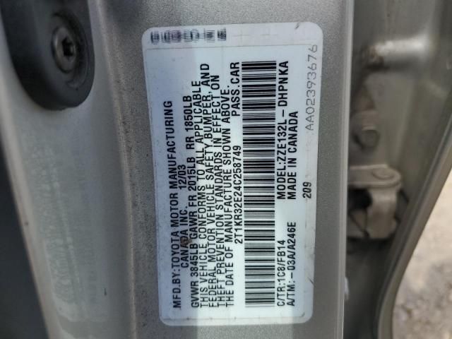 2004 Toyota Corolla Matrix XR