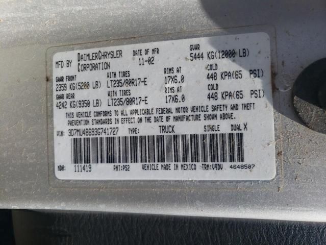 2003 Dodge RAM 3500 ST