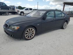BMW 7 Series salvage cars for sale: 2007 BMW 750