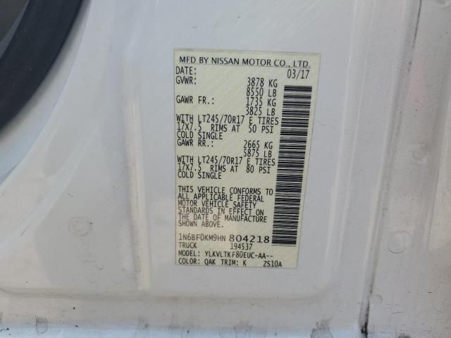 2017 Nissan NV 1500 S