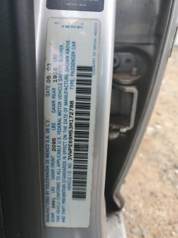 2003 Volkswagen Jetta Wolfsburg