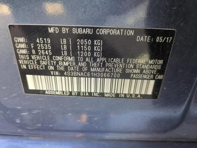 2017 Subaru Legacy 2.5I Premium
