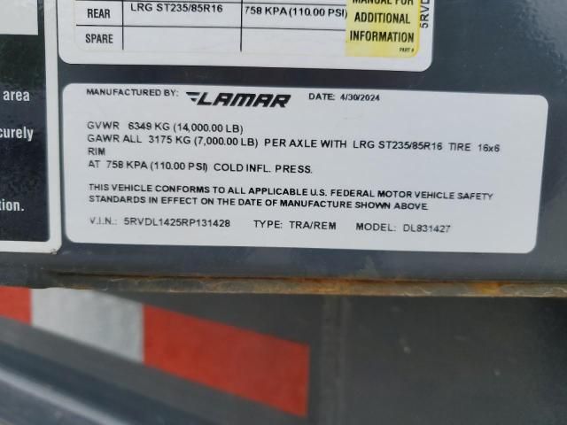 2024 Lamar DL831427 Dump Trailer