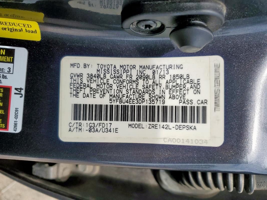 2013 Toyota Corolla Base