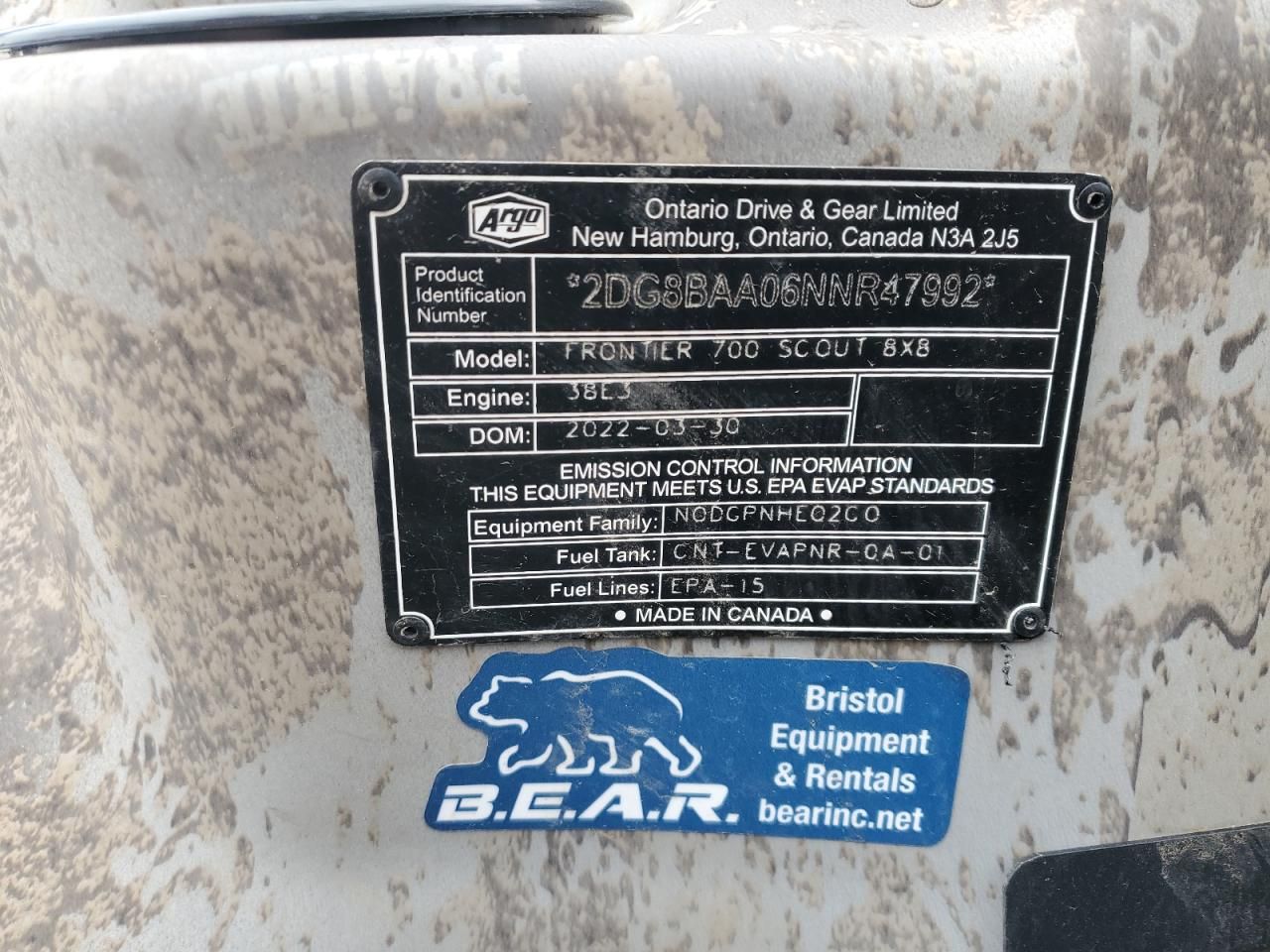2022 Argo Frontier