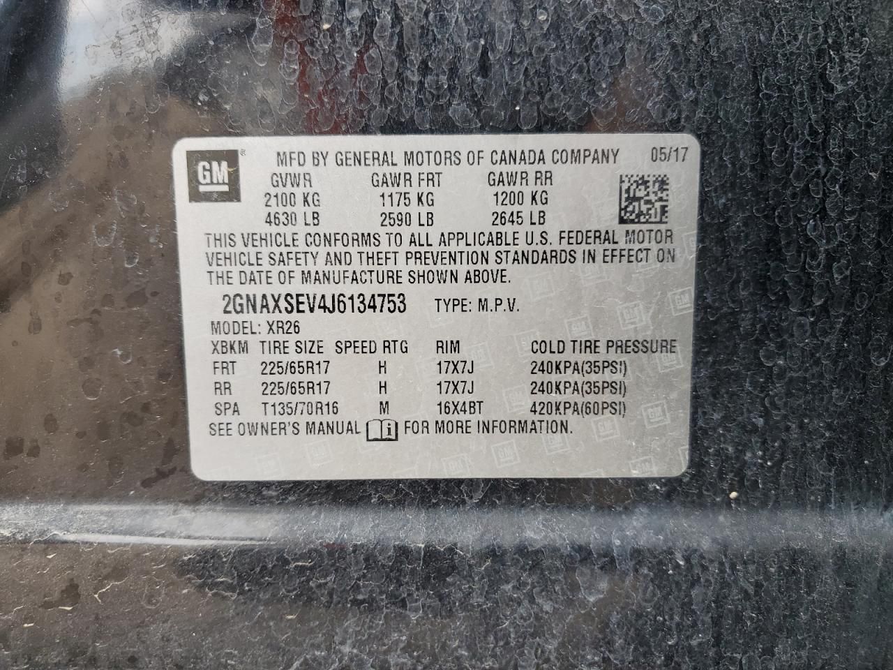 2018 Chevrolet Equinox lt