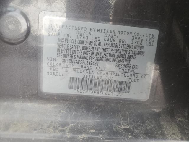 2015 Nissan Versa S