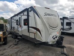Salvage trucks for sale at Chicago Heights, IL auction: 2013 Keystone 2013 Dutchman Sprinter