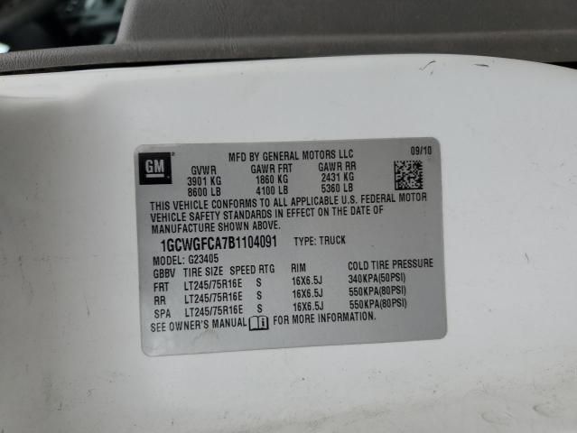 2011 Chevrolet Express G2500