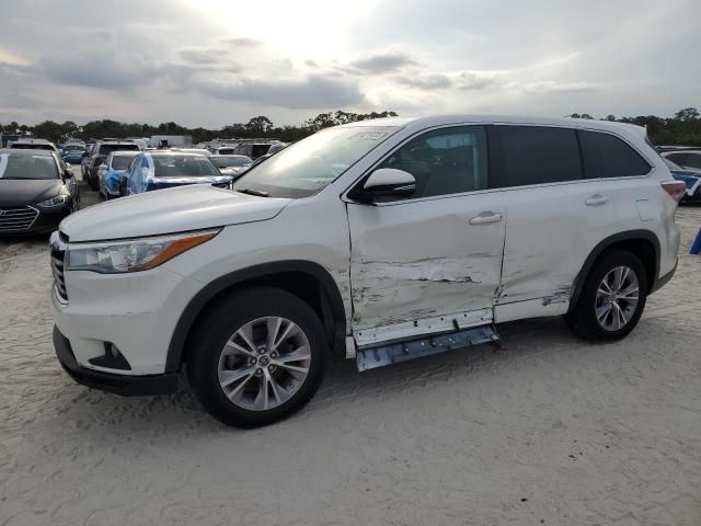 2016 Toyota Highlander le