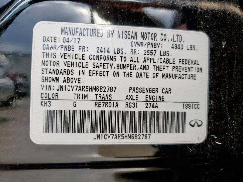 2017 Infiniti Q50 Base