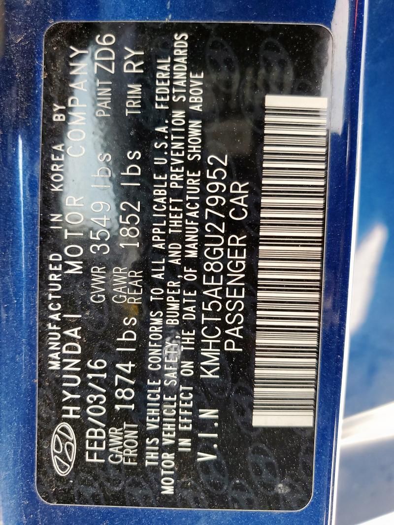 2016 Hyundai Accent SE
