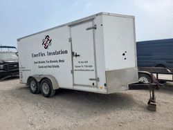 Salvage trucks for sale at Houston, TX auction: 2018 Wildwood 2018 Forest River Enclosed Cargo Trailer