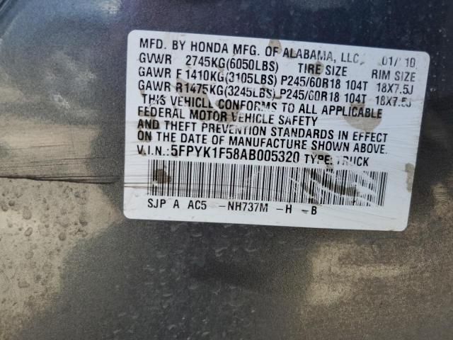 2010 Honda Ridgeline RTL