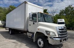 Salvage trucks for sale at Dyer, IN auction: 2014 Hino 258 268