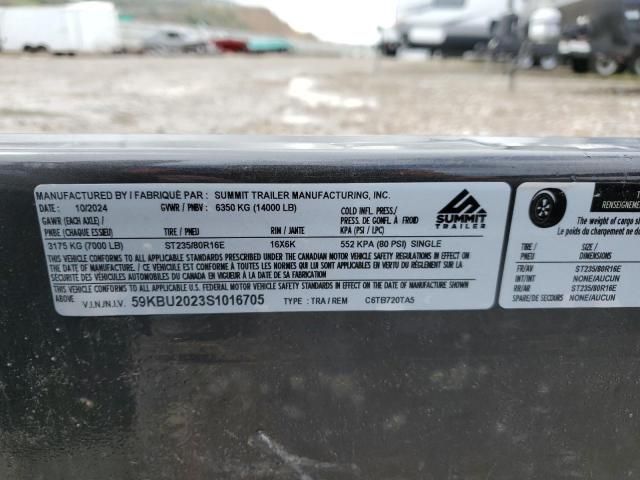 2025 Summit C6TB720TA5 Tilt Deck Equipment Trailer