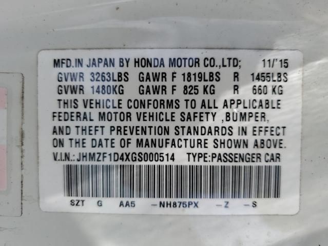 2016 Honda CR-Z