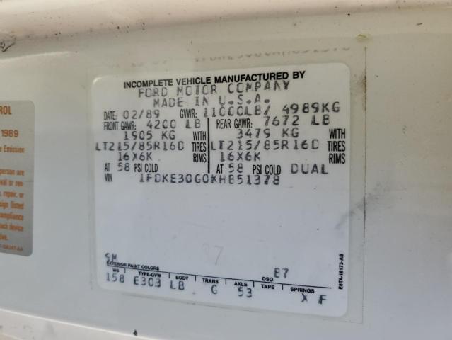 1989 Ford Econoline E350 Cutaway Van