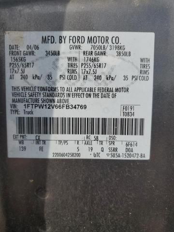 2006 Ford F150 Supercrew