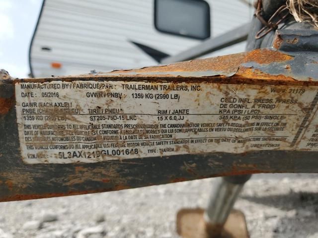 2016 Tman 2016 Trailerman UST6162W35 Utility Trailer