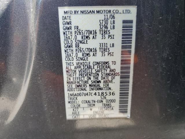 2007 Nissan Frontier Crew Cab LE
