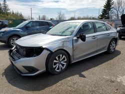 Salvage cars for sale from Copart Bowmanville, ON: 2022 Honda Civic LX