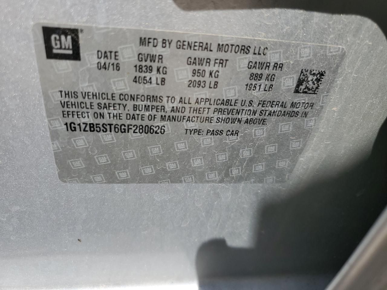 2016 Chevrolet Malibu ls