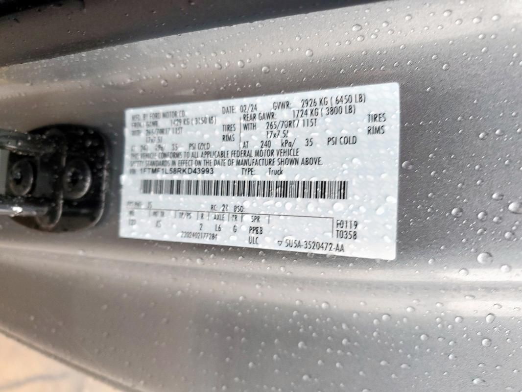 2024 Ford F150 XL