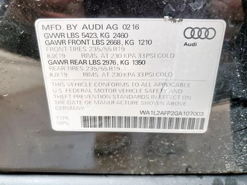 2016 Audi Q5 Premium Plus