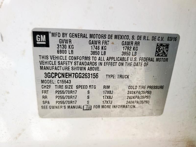 2016 Chevrolet Silverado C1500
