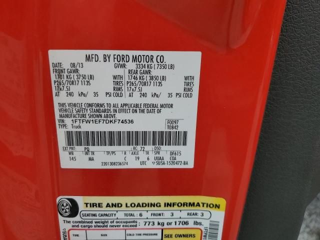 2013 Ford F150 Supercrew