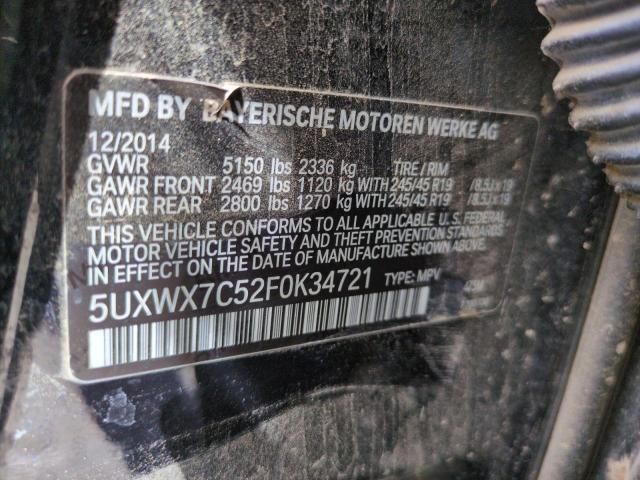 2015 BMW X3 XDRIVE35I