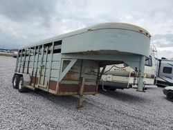 Salvage trucks for sale at Mcfarland, WI auction: 1998 Corn Elius Livestock Trailer